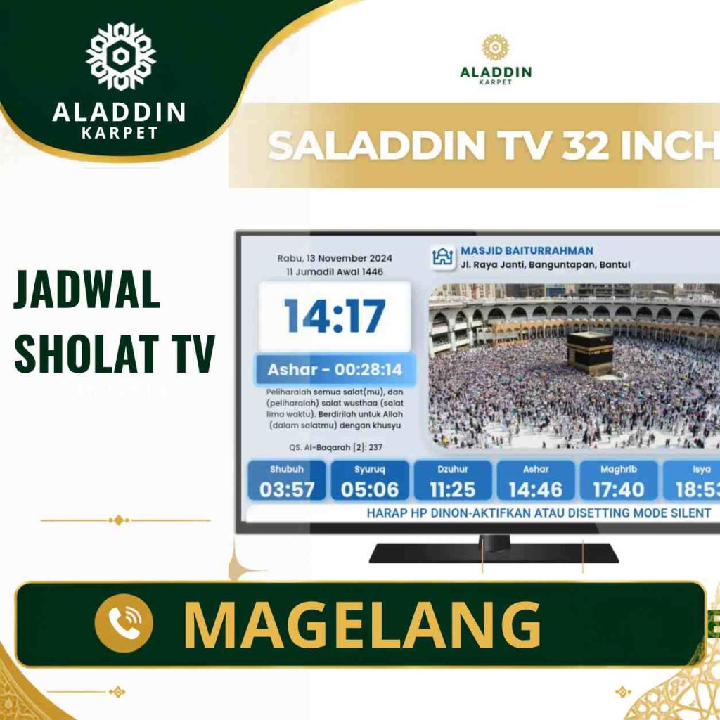 Jadwal Sholat TV Magelang untuk Masjid dan Mushola